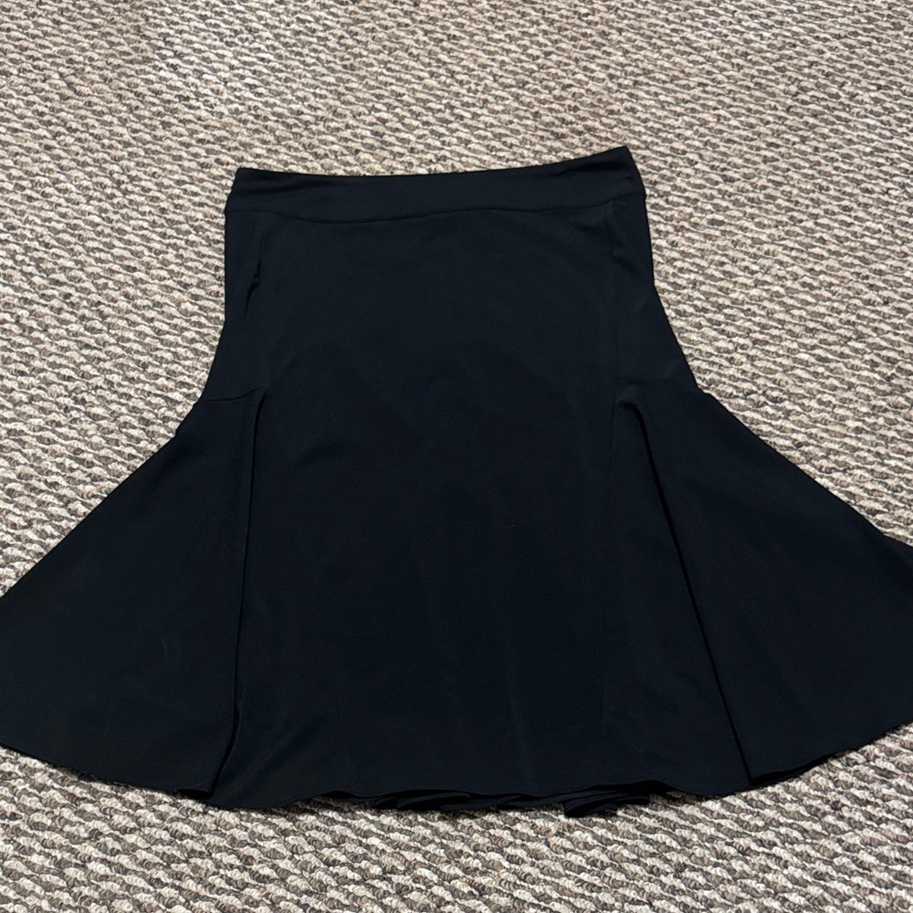 MICHAEL Michael Kors Elegant Black A-Line Mid Pleated Skirt